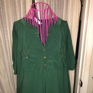 Green blouse